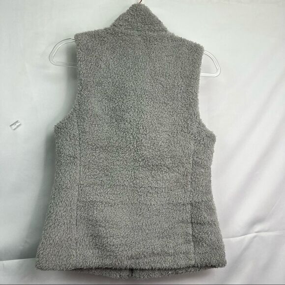 Patagonia Gray Zip up Fleece teddy vest - Picture 6 of 11